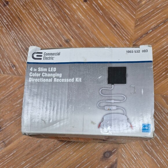 4-Inch Slim LED Color Changing Directional Recessed Light Kit With Dimmer Switch - Picture 1 of 11